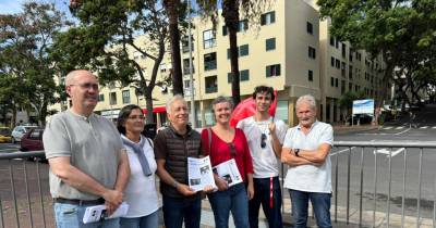 Bloco de Esquerda realizou hoje uma incursão no Bairro da Nazaré.