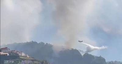 Incêndios: Canadair já fizeram duas descargas na Ponta do Sol (com vídeo)