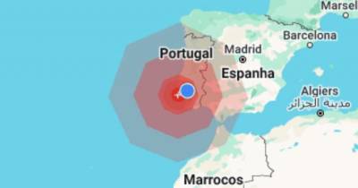 Registado sismo de magnitude 5,3 na escala de Richter com epicentro a 58km a oeste de Sines.