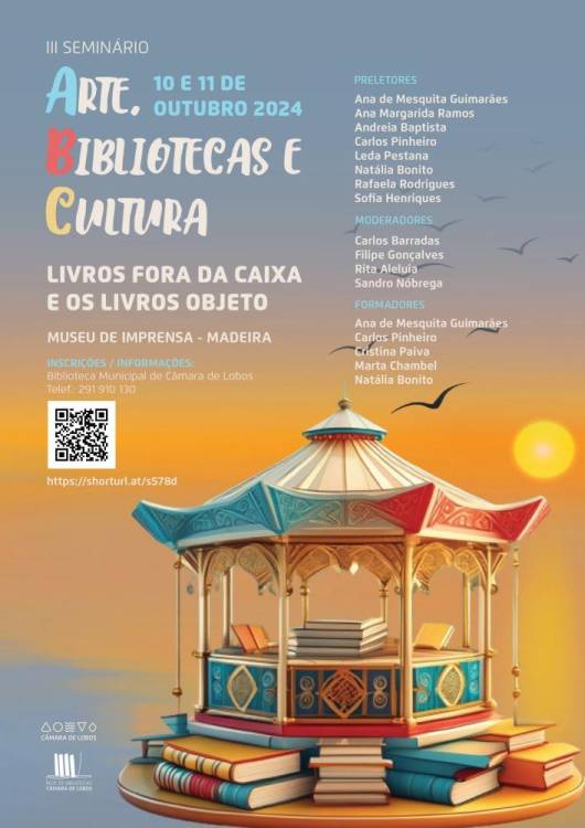 III Seminário Arte, Bibliotecas e Cultura dias 10 e 11 no Museu de Imprensa.