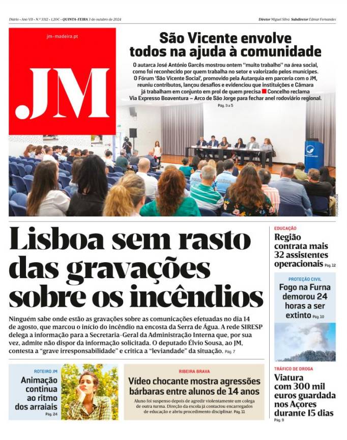 Quinta-feira 3 de outubro de 2024