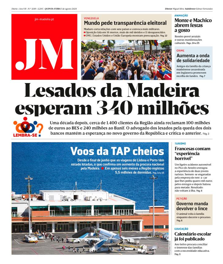 Quinta-feira 1 de agosto de 2024