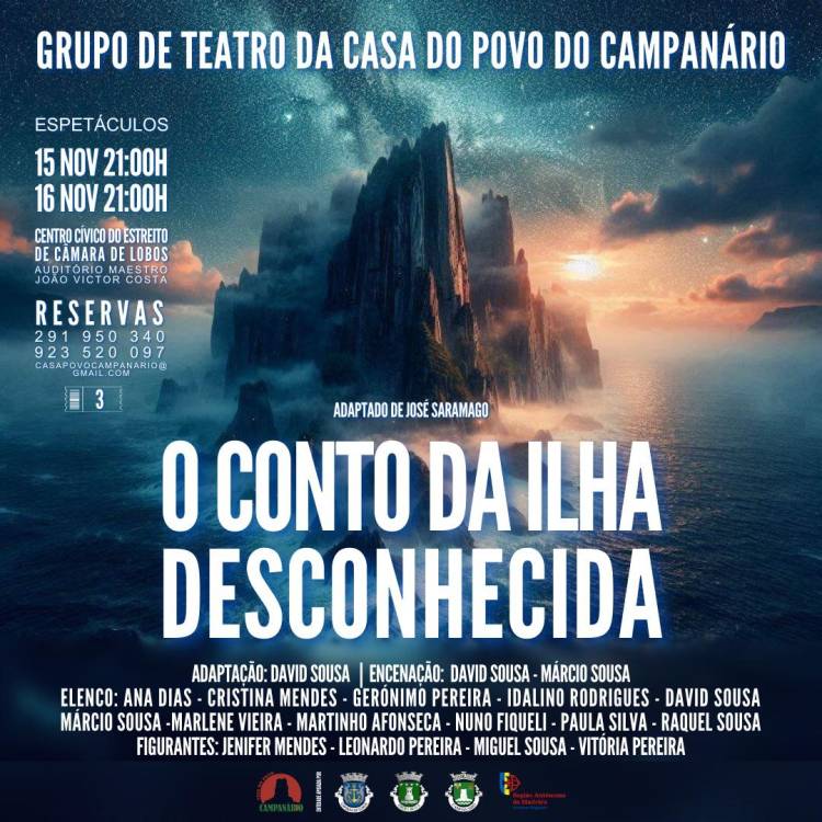 ‘O Conto da Ilha Desconhecida’ chega ao palco