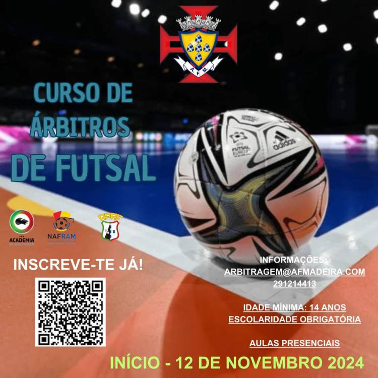 AFM abre curso de arbitragem de futsal