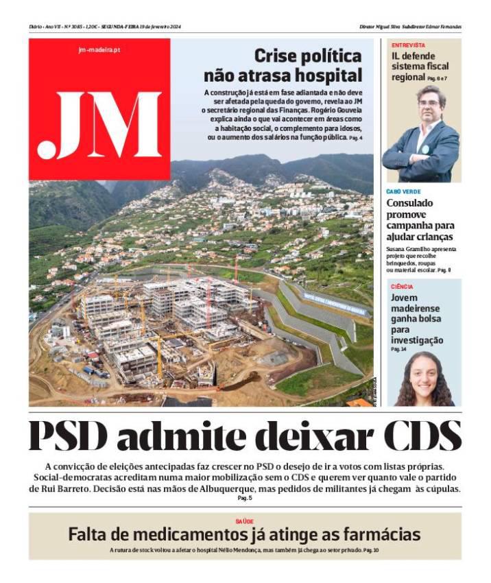 A 19 de fevereiro o JM avançava que os social-democratas acreditavam numa maior mobilização sem o CDS.