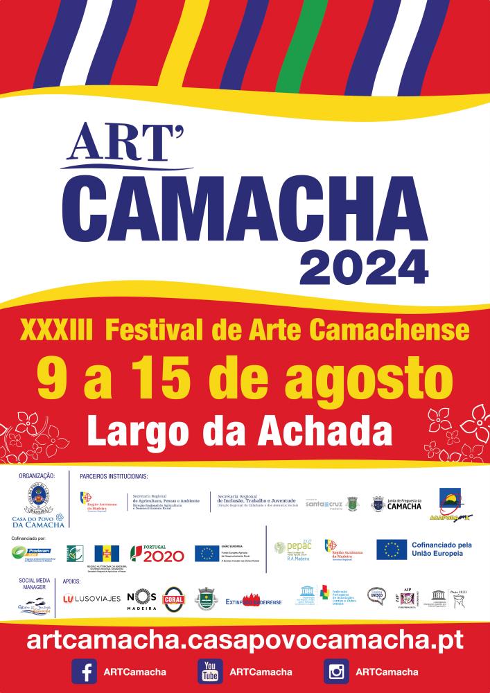 Camacha é capital da cultura entre 9 e 15 de agosto. Conheça o programa do ART’Camacha 2024