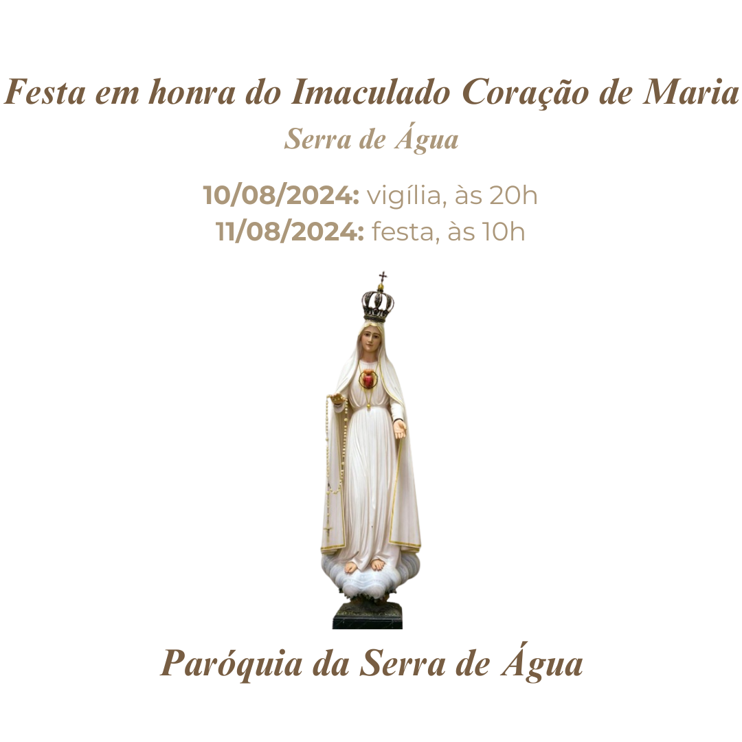 Arraiais: Paróquia da Serra de Água com três festas em agosto