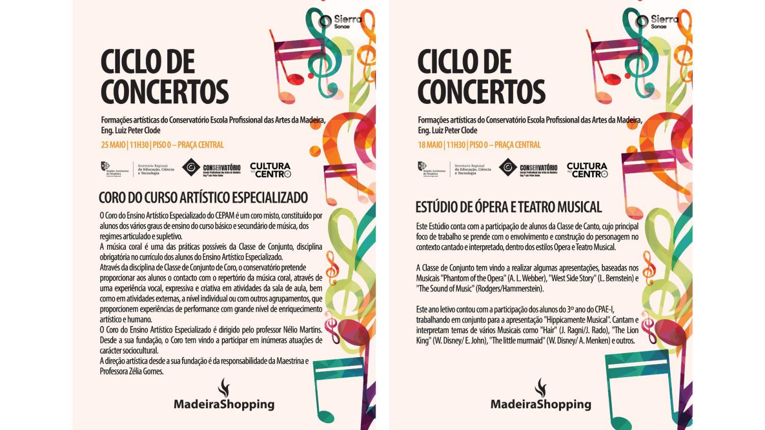 MadeiraShopping recebe as últimas atuações do Ciclo de Concertos do Conservatório