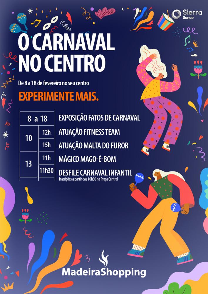 MadeiraShopping celebra Carnaval com música, magia e desfile especial