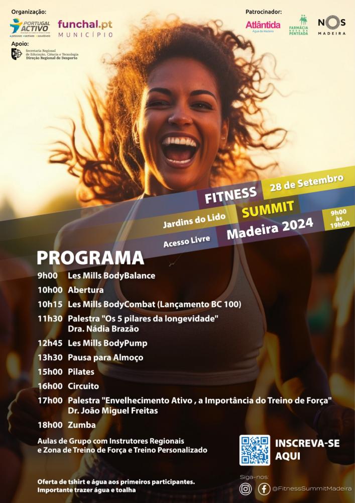 5ª edição do Fitness Summit Madeira a 28 de setembro nos jardins do Lido